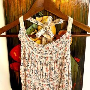 Warm super long summer dress- platters- size small